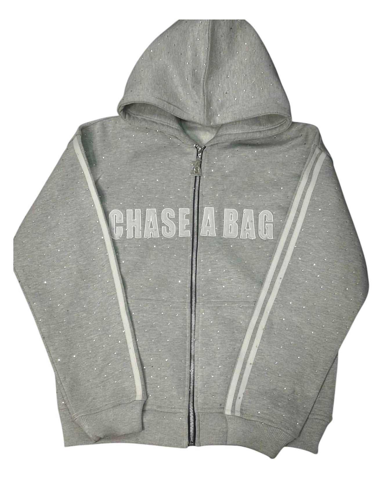 RHINESTONE ZIP UP