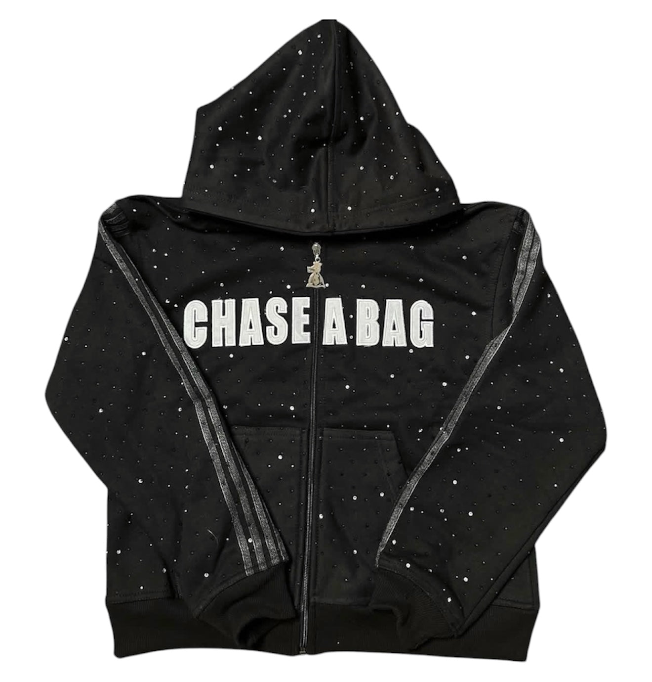 RHINESTONE ZIP UP